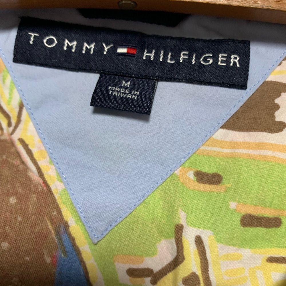 Vtg Tommy Hilfiger Hawaiian 🌺 Shirt Size M - Picture 2 of 6